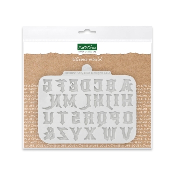 Preview: Silikonform - Gothic Grossbuchstaben